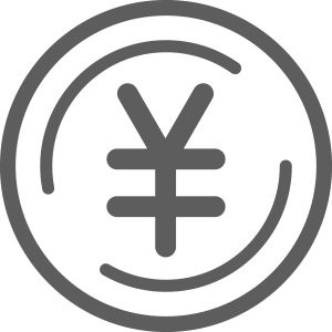 施設サービスの特徴（安心の低料金）のアイコン