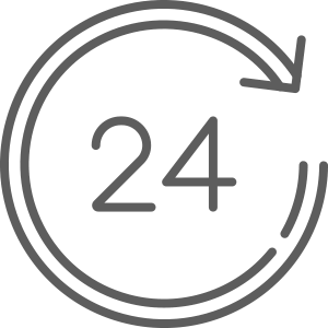 施設サービスの24時間安心サポート（緊急時の対応）のアイコン