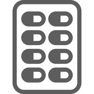 訪問介護・生活援助メニュー（薬の受け取り）のアイコン